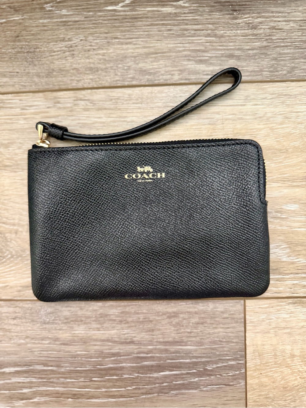 Coach Wristlet — Black